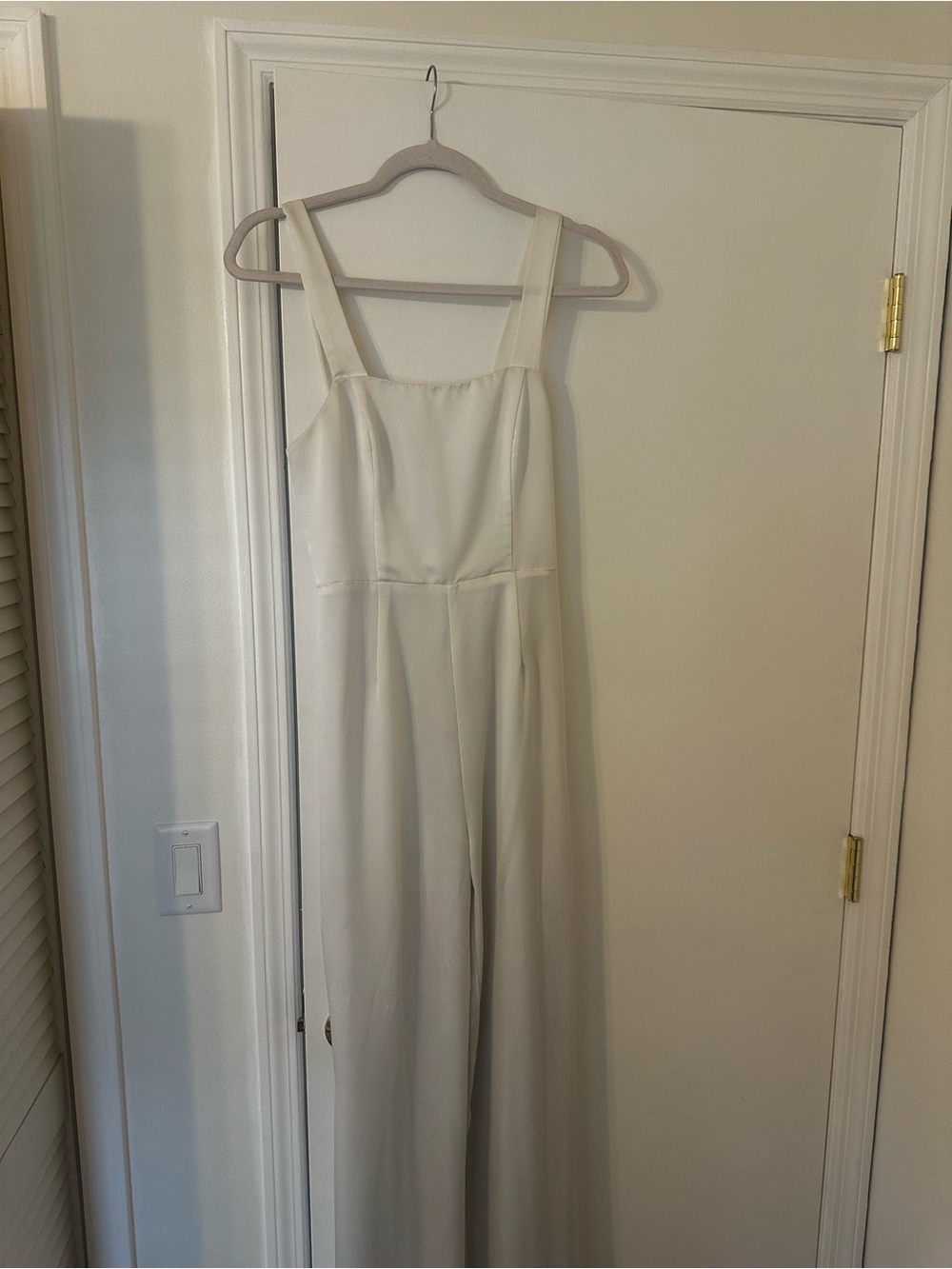Elegant silence and noise Cream Wide-Leg Jumpsuit